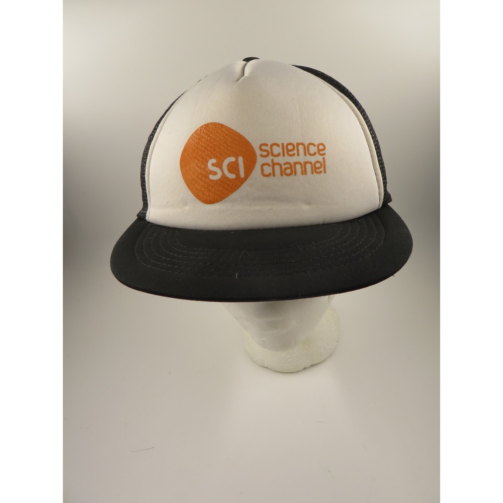 Vtg Hit Wear Foam Front Mesh Back Trucker Hat Science Channel Snapback